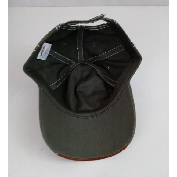 Puerto Vallerta Embroidered With Distressed Leather On Bill Adj. Baseball Cap - Picture 6 of 7